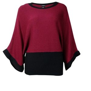 🍒NWT Alfani colorblocked kimono sleeve sweater M